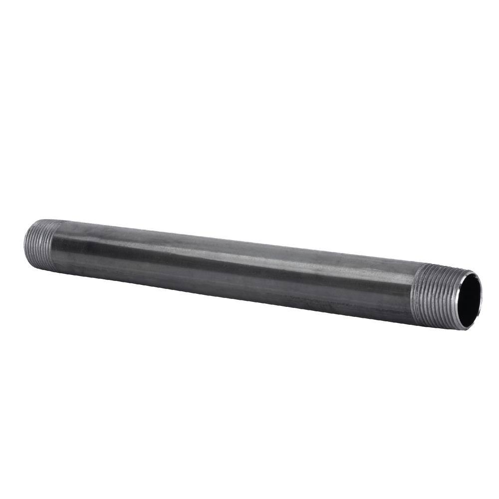 STZ 1 in. x 24 in. Black Steel Schedule 40 Cut Pipe 306 1X24