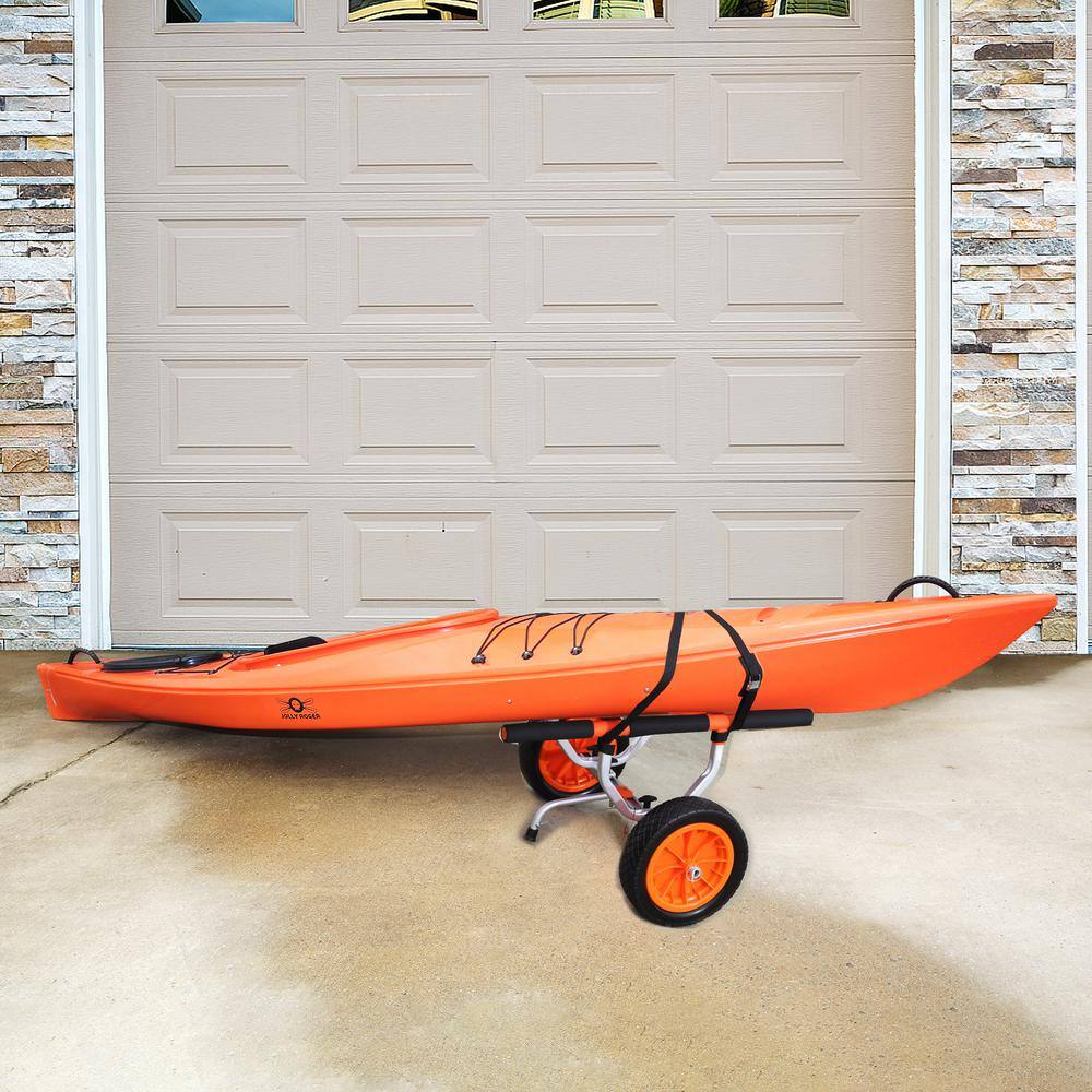 VEVOR Heavy Duty Kayak Cart 450 lbs. Load Capacity Detachable Canoe Trolley Cart with 12 in. Solid Tires for Kayaks Canoes S450LBS12INCHFZNLV0