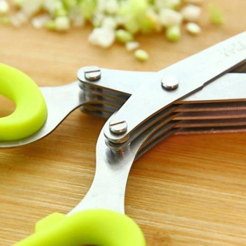 🔥BIG SALE - 47% OFF🔥 5 Blade Kitchen Salad Scissors