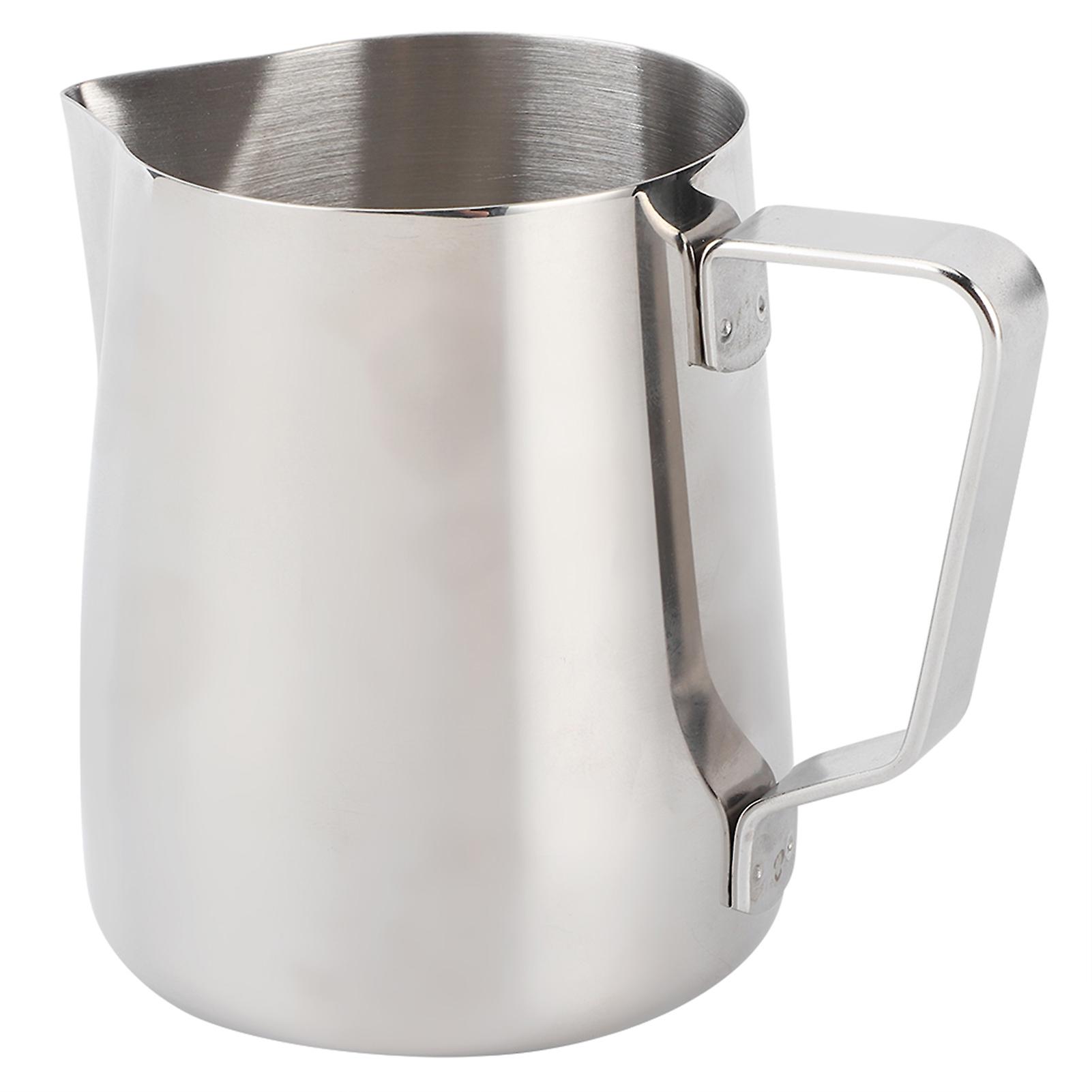 Stainless Steel Milk Frothing Cup Art Pitcher Coffee Latte Jug Mug For Home Coffee Shop Use600ml