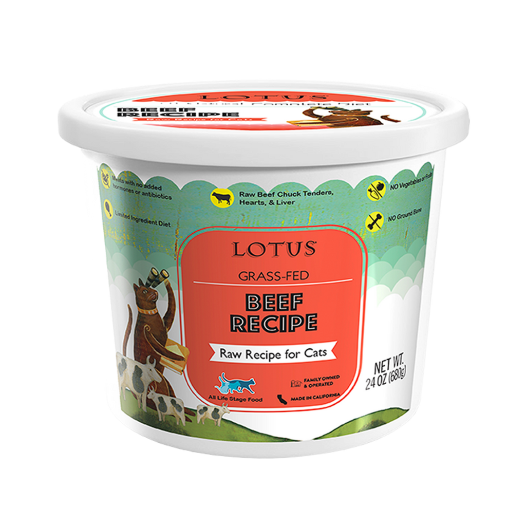 Lotus Raw Frozen Cat Food Beef