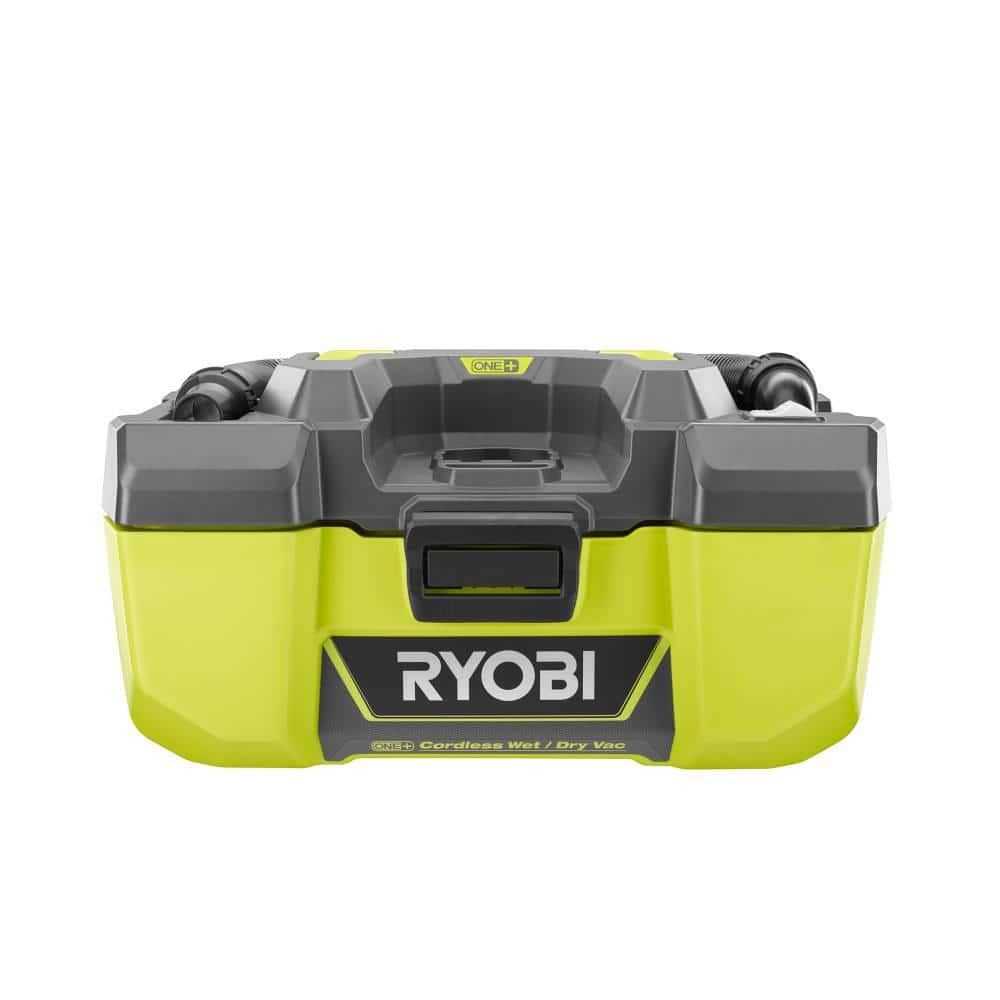 RYOBI ONE+ 18V Lithium-Ion Cordless 3 Gal. Project Wet/Dry Vacuum with Accessory Storage, 4.0 Ah Battery, and Charger P3240KN