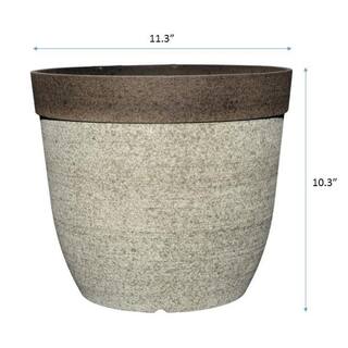 CHG CLASSIC HOME  GARDEN Coventry 11.5 in. Dia Drop-In Resin Planter for Indoor Plants HD1-1026