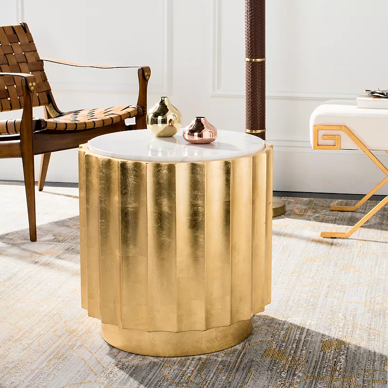 Safavieh Elodie Gold Side Table