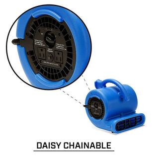 B-Air 14 HP Air Mover Blower Fan for Water Damage Restoration Carpet Dryer Floor Home and Plumbing Use in Blue BA-VP-25-BL