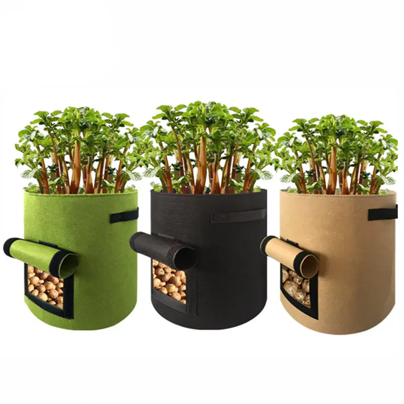 2023 hot selling plant pot for gardening supplies felt potato grow bag