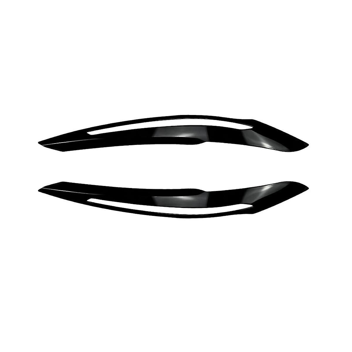 For 1-series F20 Early 2011-2014 Glossy Black Front Headlight Cover Garnish Strip Eyebrow Cover Tri