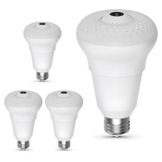 Feit Electric HD 1080P 10-Watt A23 LED Wi-Fi Smart IP Surveillance Home Security Camera Light Bulb No Hub Required Daylight (4-Pack) A450850CAMWIFILED4