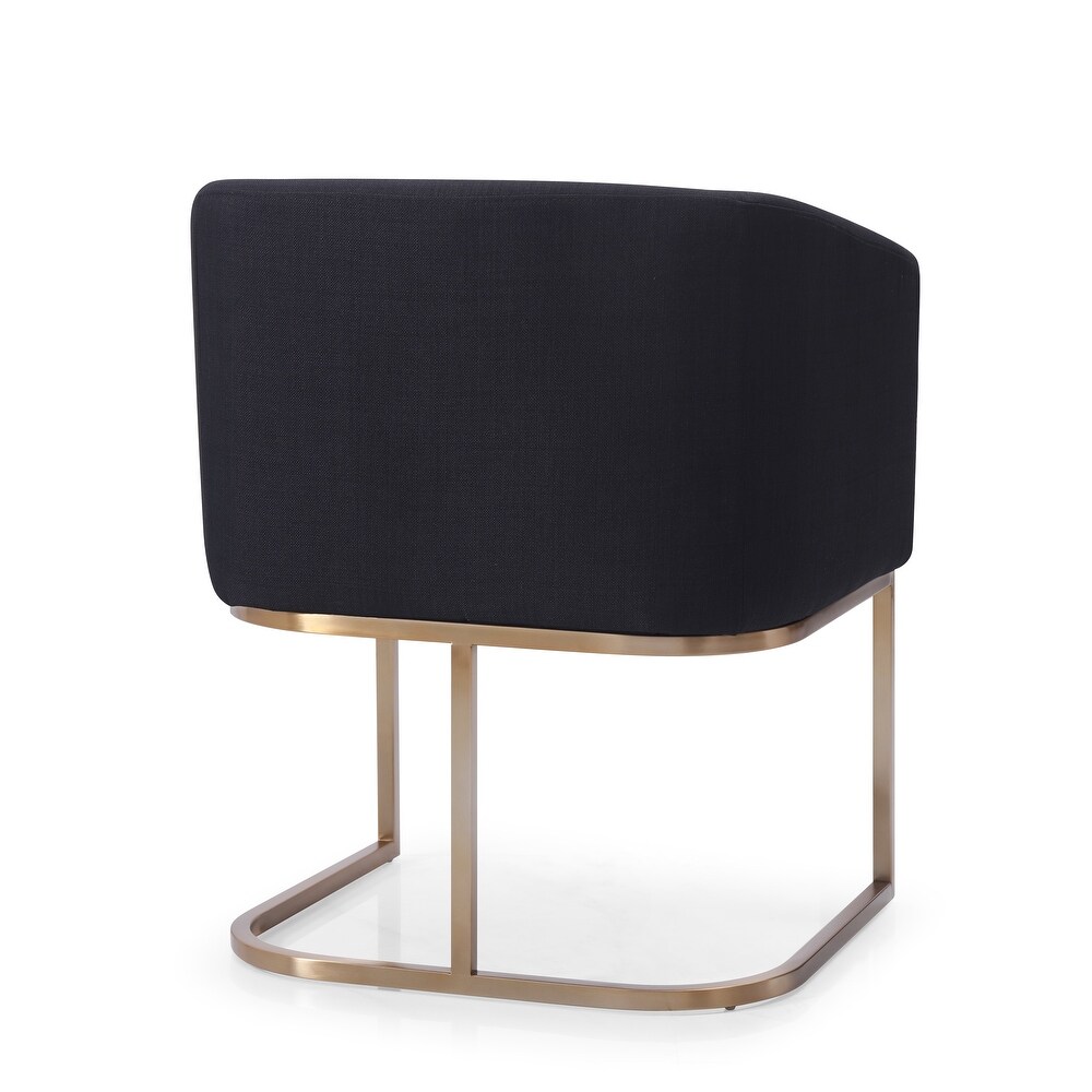 Modrest Yukon Modern Black   Antique Brass Dining Chair