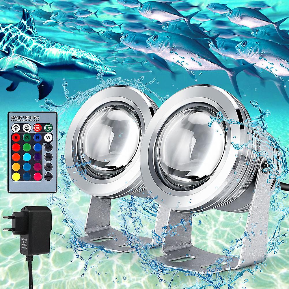 RGB Underwater Light Fountain Lamp for Lighting Decoration 90?265V EU Plug