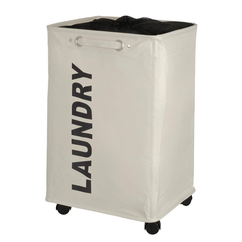 Wenko Quadro Beige Laundry Bin 3450110100