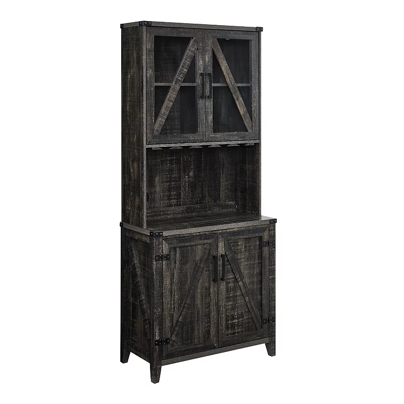 Rustic Bar Storage Cabinet