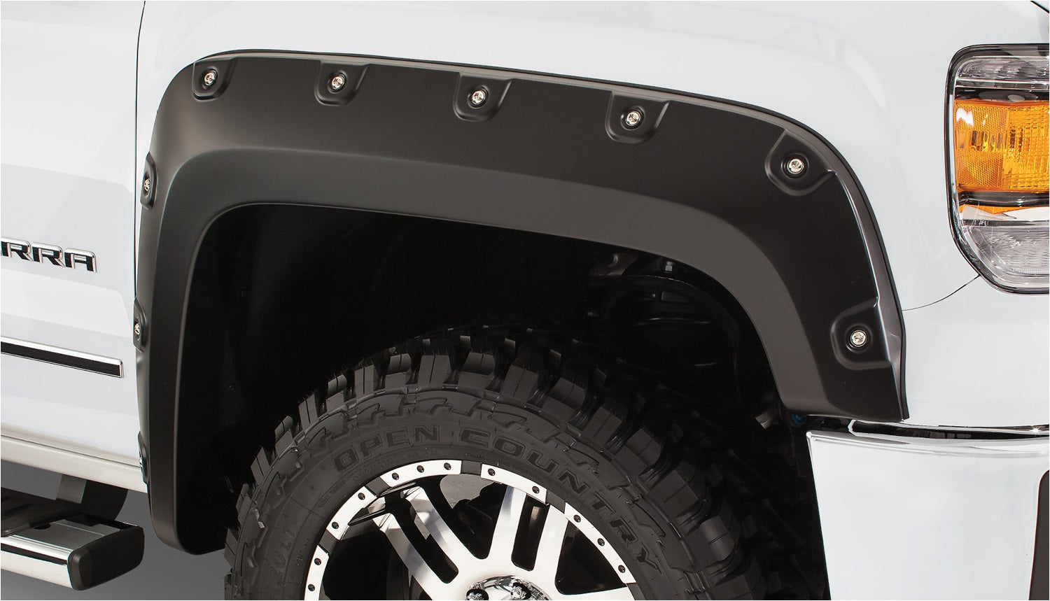 Bushwacker 40940-02 GMC Boss Pocket Style Fender Flare - Set of 4