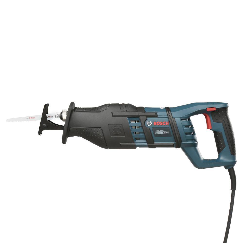 Bosch 14 Amp Corded 1-18 in. Variable Speed Stroke Reciprocating Saw with Carrying Bag and Vibration Control RS428