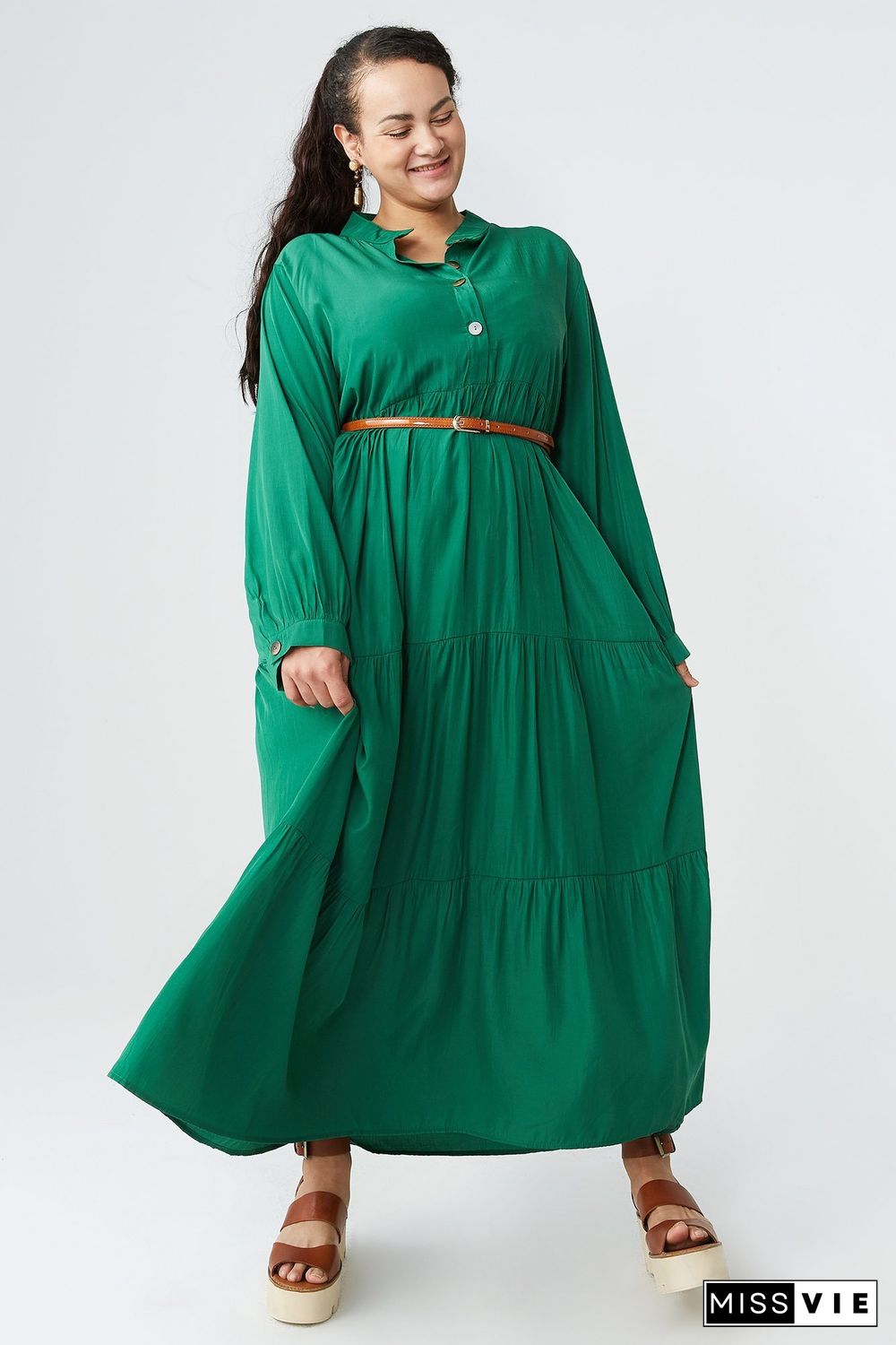 Forest Maxi Dress(Without belt) P12062