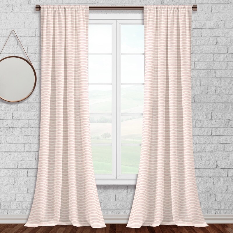 Dani Striped Thermal Insulated Blackout Curtain  1 Panel