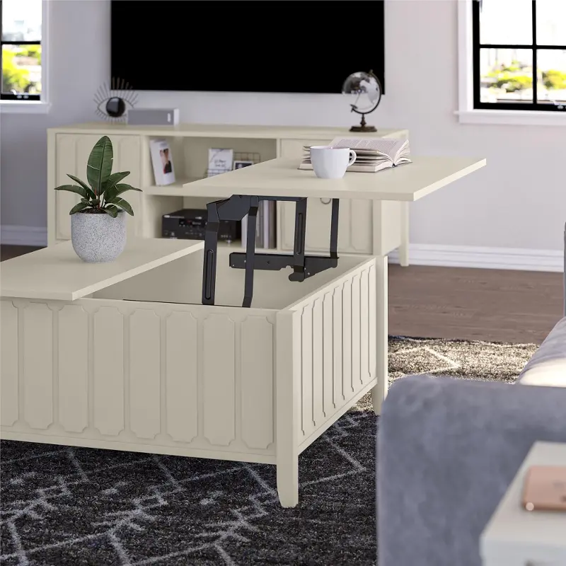 Majesty White Lift Top Coffee Table