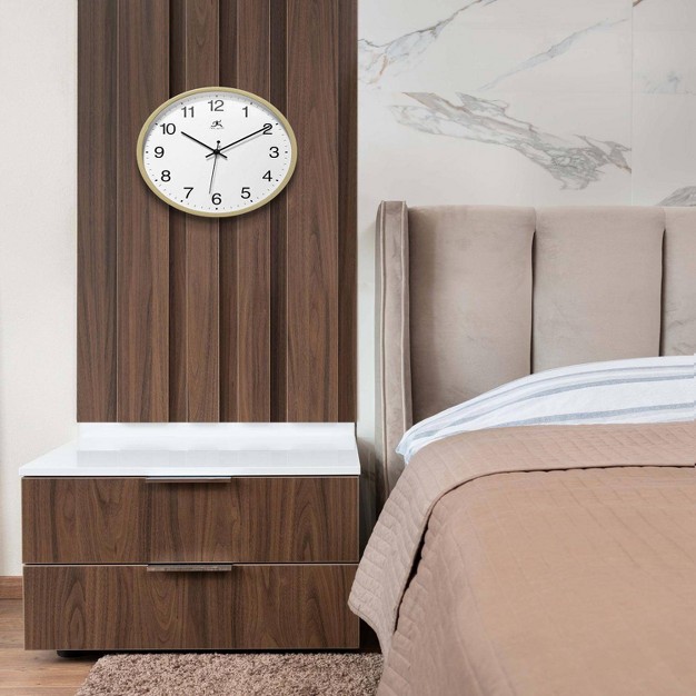 Light Oak Wall Clock Tan Infinity Instruments