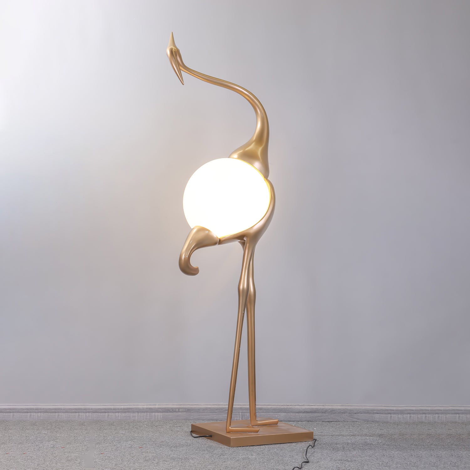 Heron Sculpture Floor Lamp