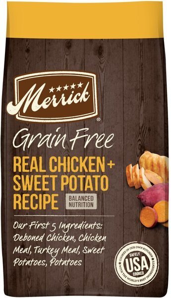 Merrick Real Chicken + Sweet Potato Recipe Grain-Free Adult Dry Dog Food