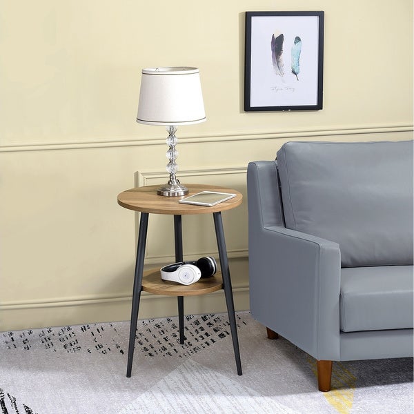 Carson Carrington Bangling Round 2-tier End Table