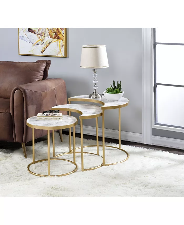 Acme Furniture Anpay 3-Piece Nesting Table Set