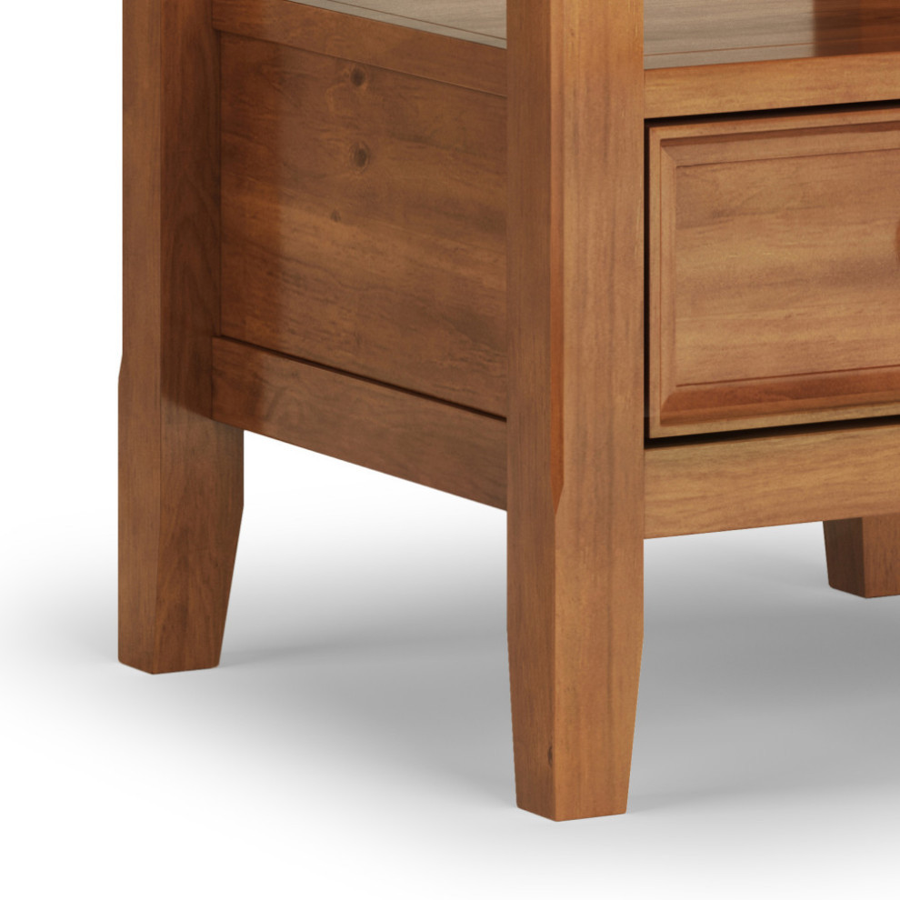 Amherst Solid Wood End Table   Transitional   Side Tables And End Tables   by Simpli Home Ltd.  Houzz