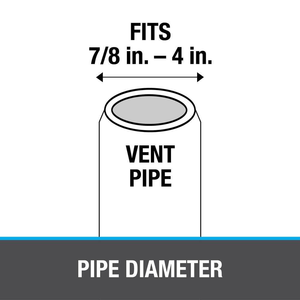 Oatey Master Flash 6 in. x 6 in. Vent Pipe Roof Flashing with 45 in. - 4 in. Adjustable Diameter 14051