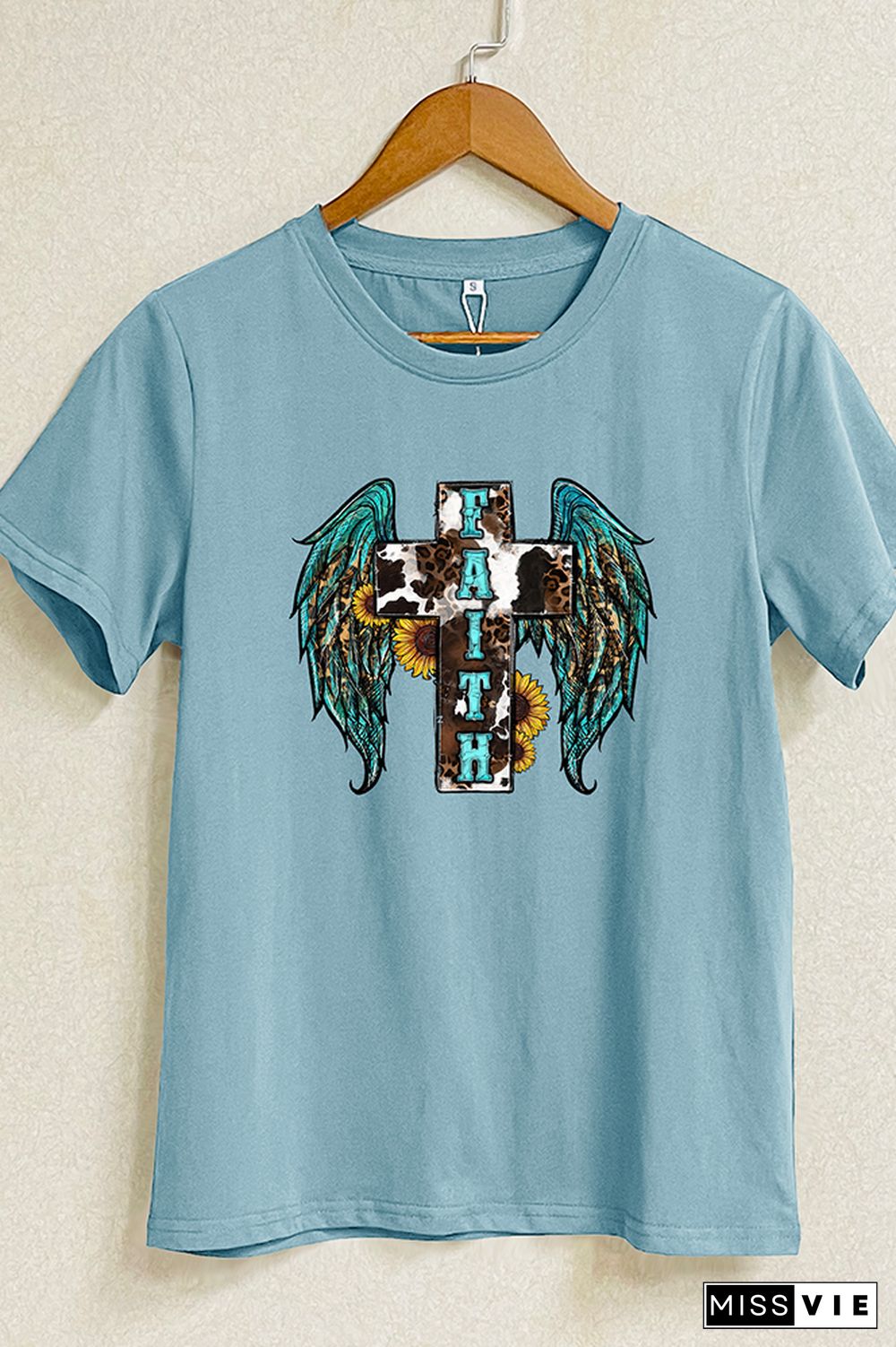 Western Wingns Cross Short Sleeve Graphic Tee Wholesale