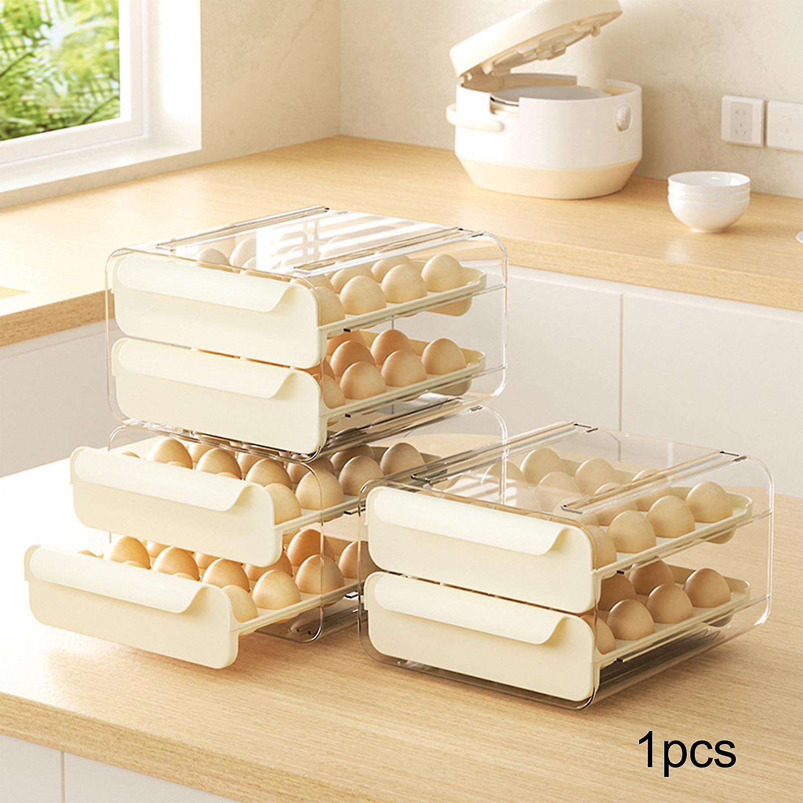 Egg Holder Holds 32 Eggs Eggs Container For Refrigerator Countertop Cupboard