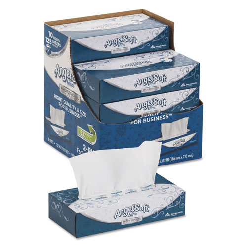 Georgia Pacific Angel Soft ps Ultra Facial Tissue | 2-Ply， White， 8 4