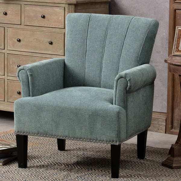 Accent Rivet Tufted Polyester Armchair