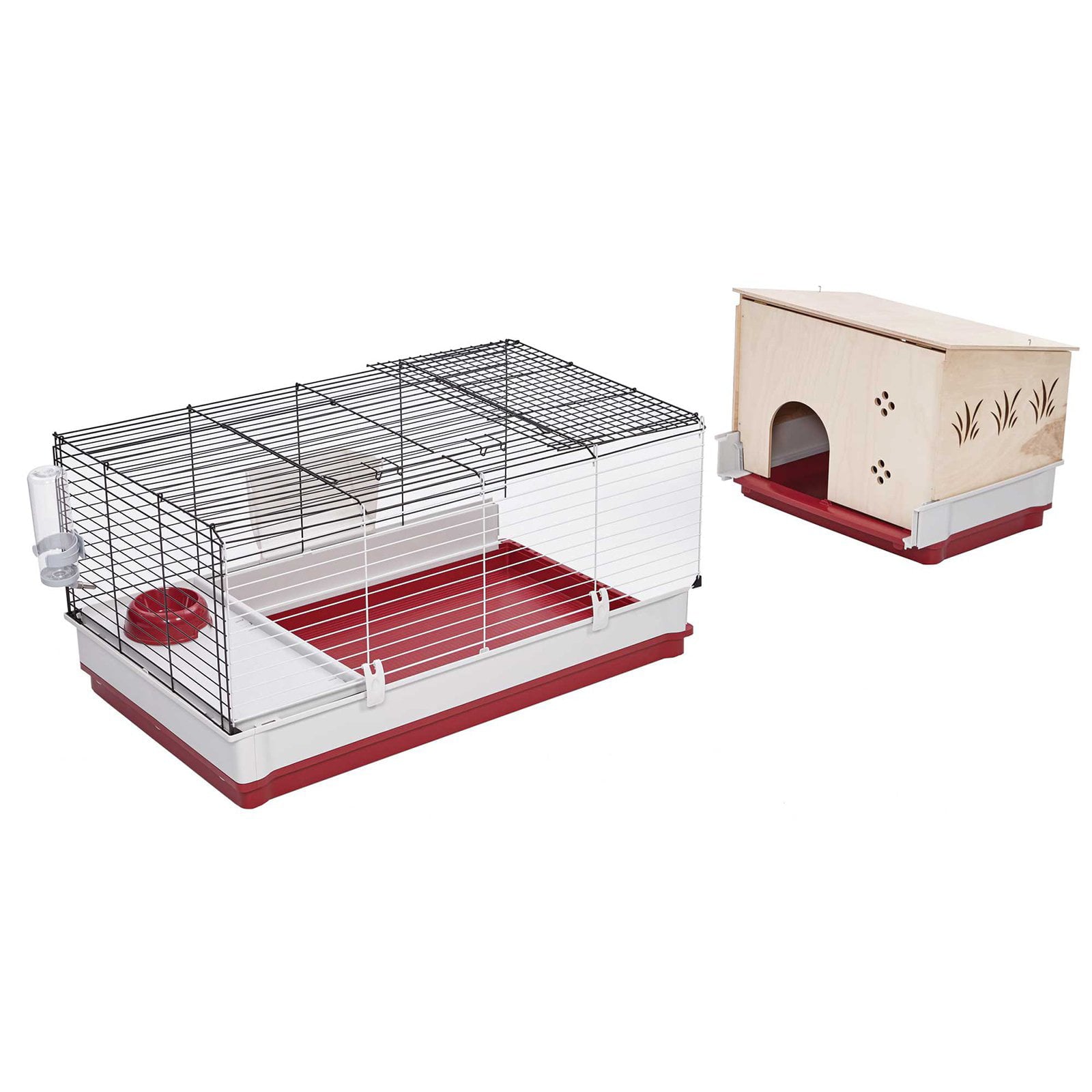 MidWest Homes For Pets Wabbitat Deluxe Rabbit Home Wood Hutch Extension