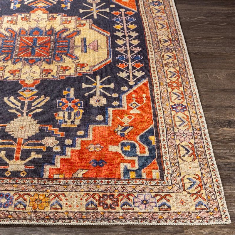 Laren Traditional Washable Area Rug