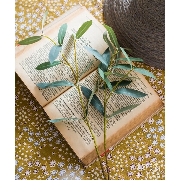 RusticReach Artificial Olive Leaf Stem