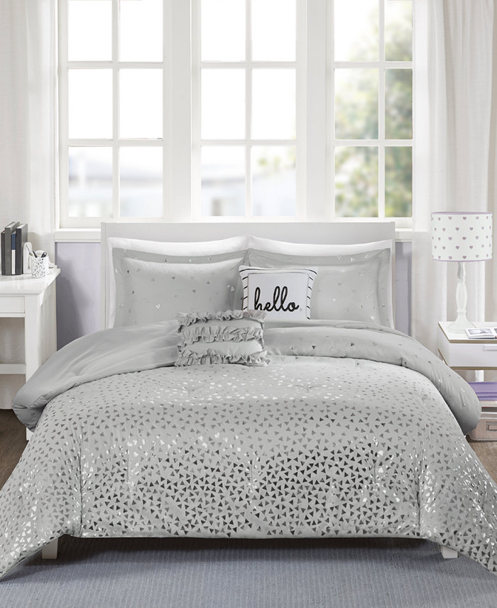 Intelligent Design CLOSEOUT! Zoey Reversible 4-Pc. Twin Twin XL Comforter Set