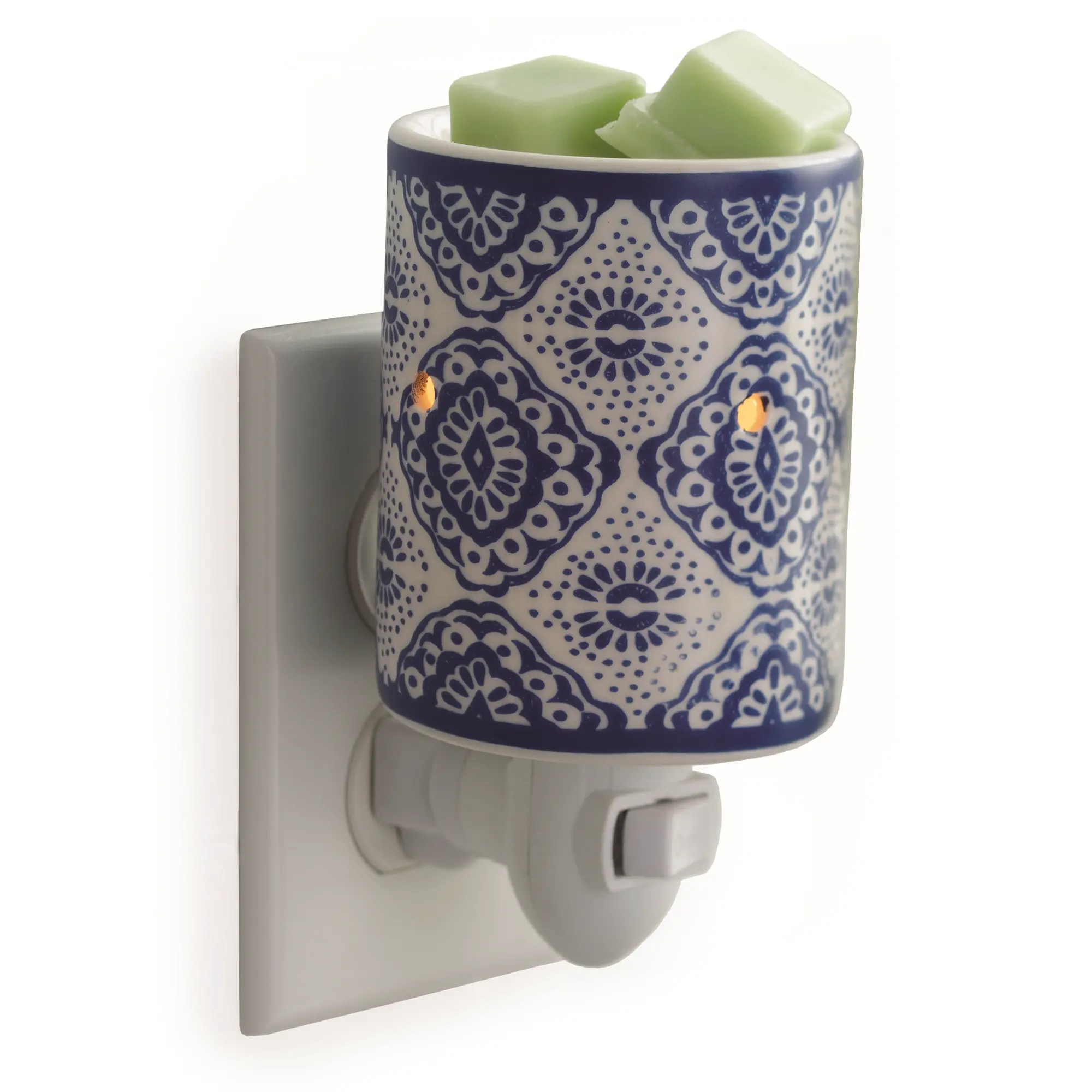 White and Indigo Blue Pluggable Fragrance Warmer