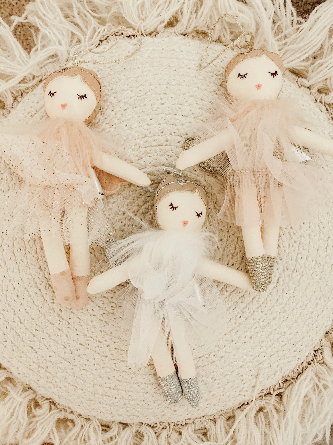 Assorted Angel Doll Christmas Ornaments by Mon Ami