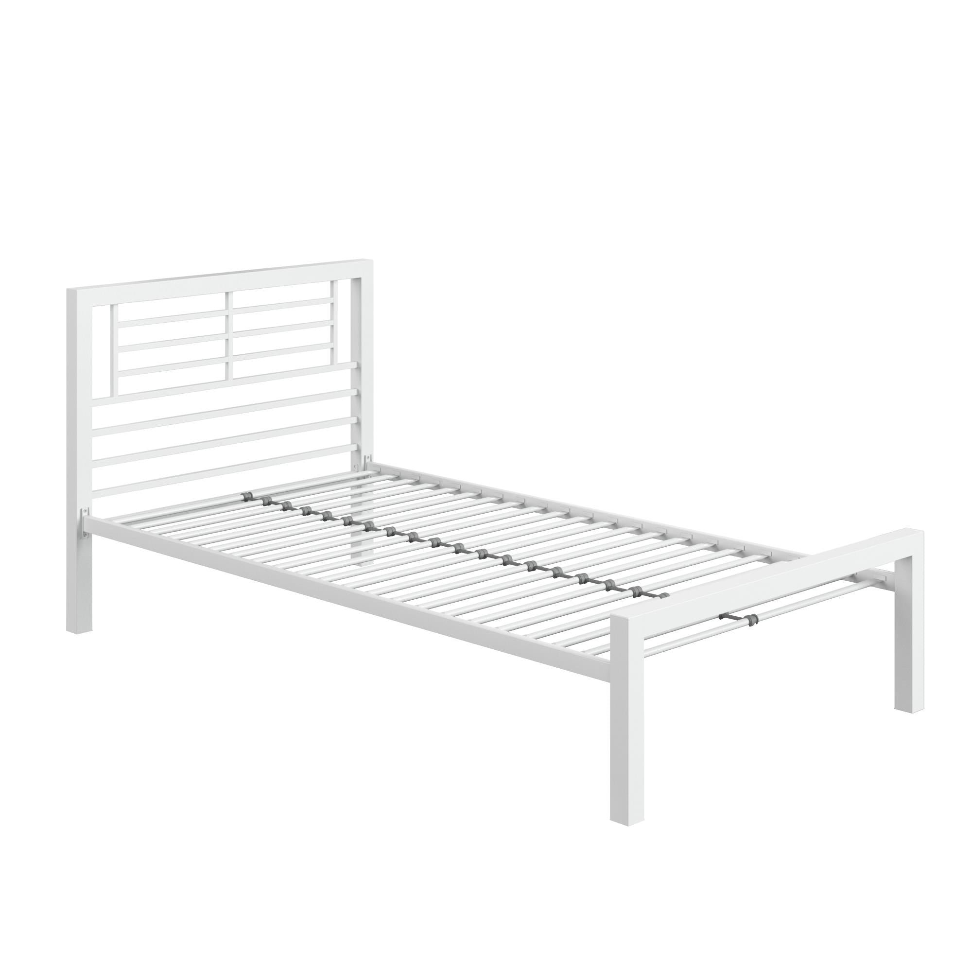 DHP Your Zone Twin Metal Bed, Multiple Colors, (White)