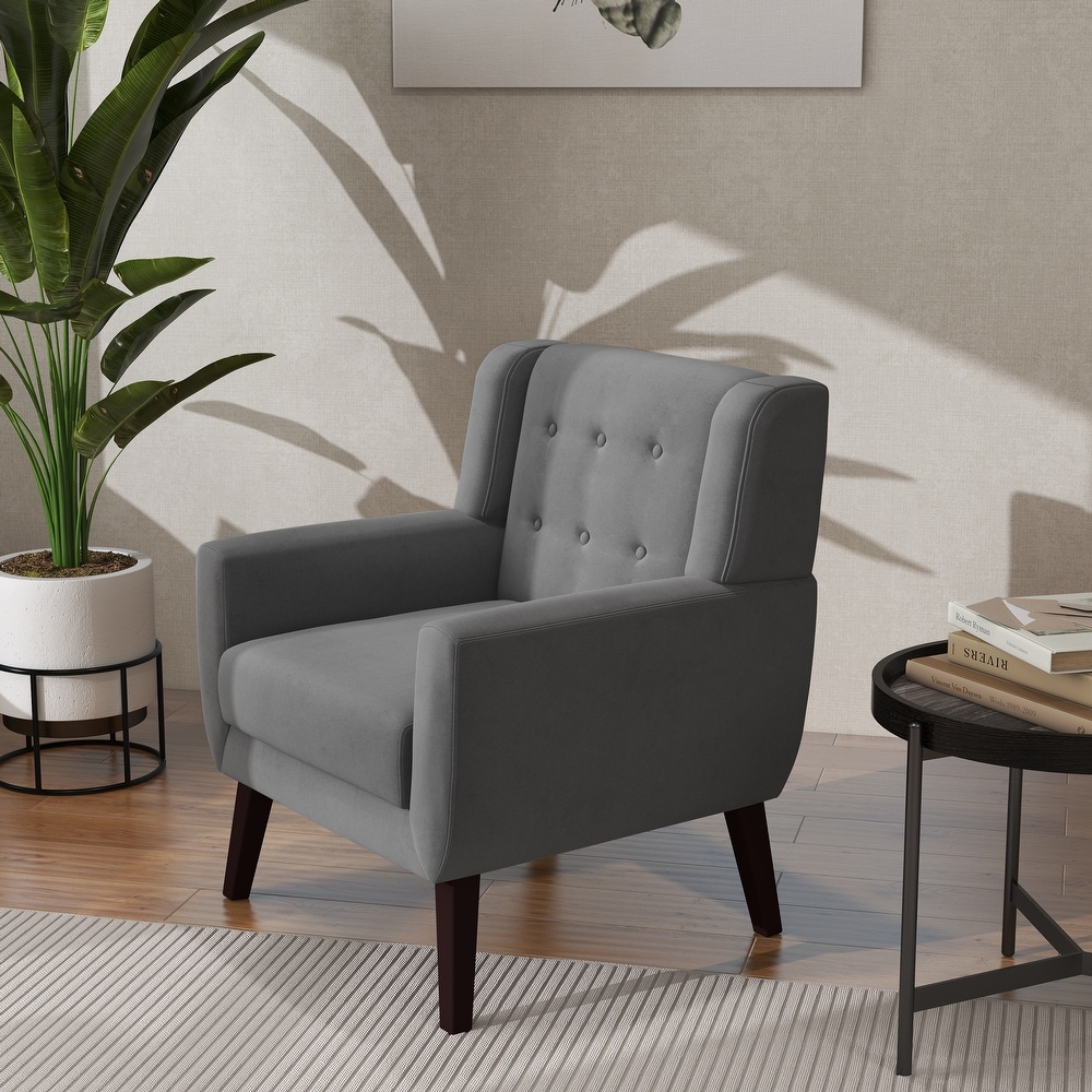 Modern Accent Chair Velvet Armchair