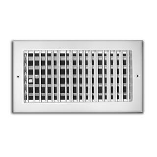 TruAire 18 in. x 8 in. Steel Adjustable 1-Way WallCeiling Register 210VM18X08