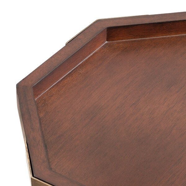 Kate and Laurel Occonor Octagon Wood Side Table - 15x15x24