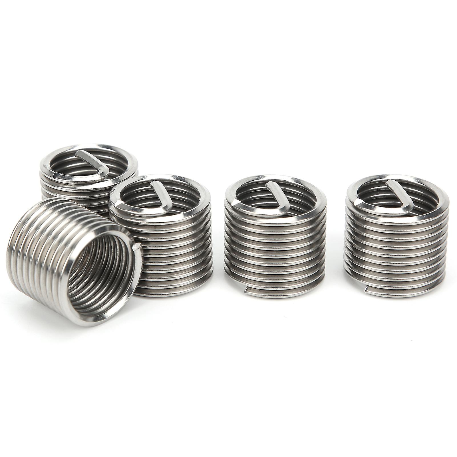 5pcs Wire Thread Insert Coiled Sleeve Bushing Nut Threaded Expansion Tool Kit M20x2.5x1.5d