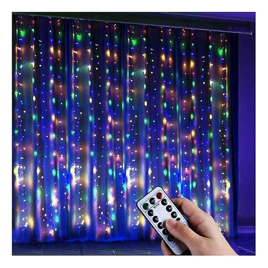 3m 300led Usb Curtain String Lights Controller Window Wedding Decor