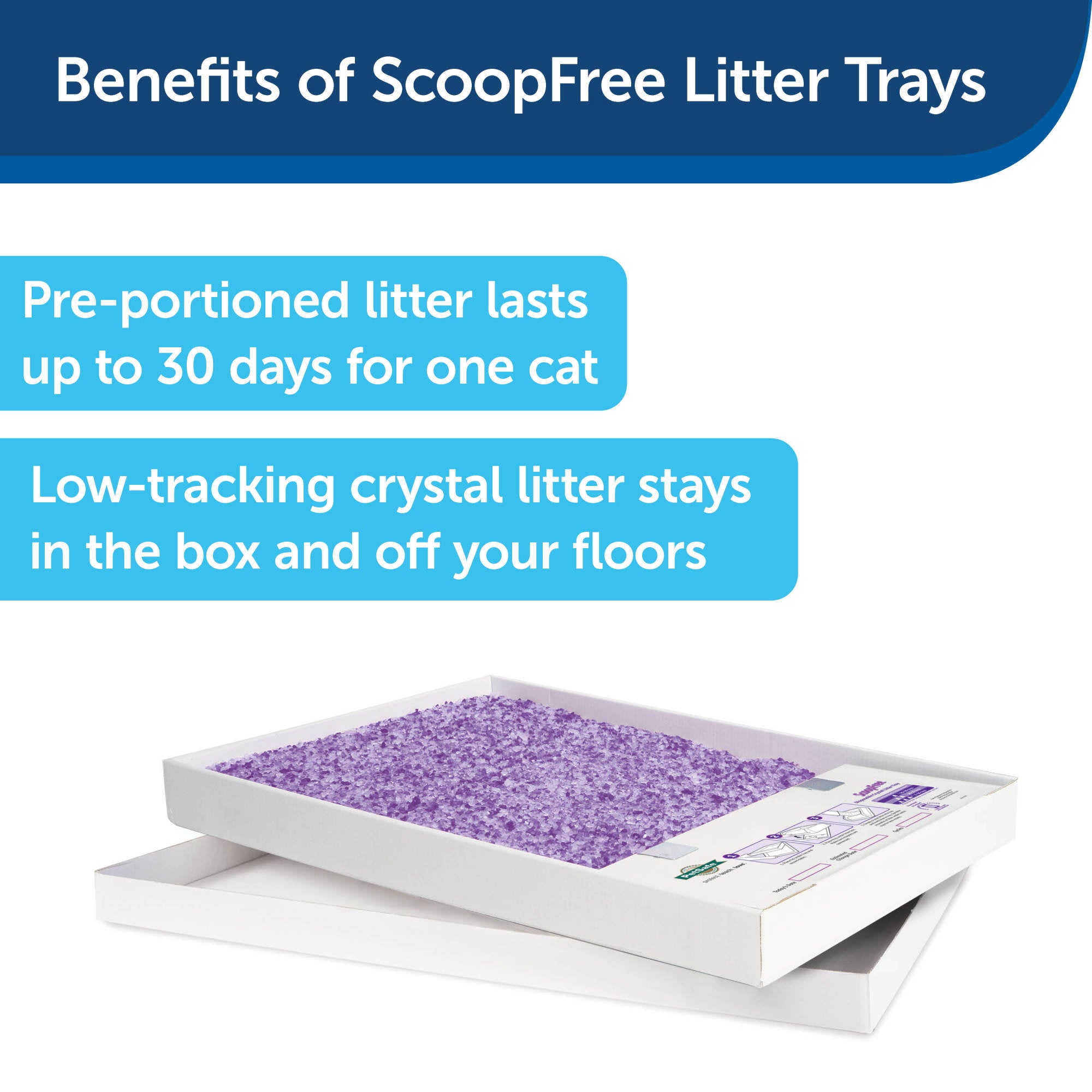 PetSafe ScoopFree Litter Tray Refills | Lavender Crystals