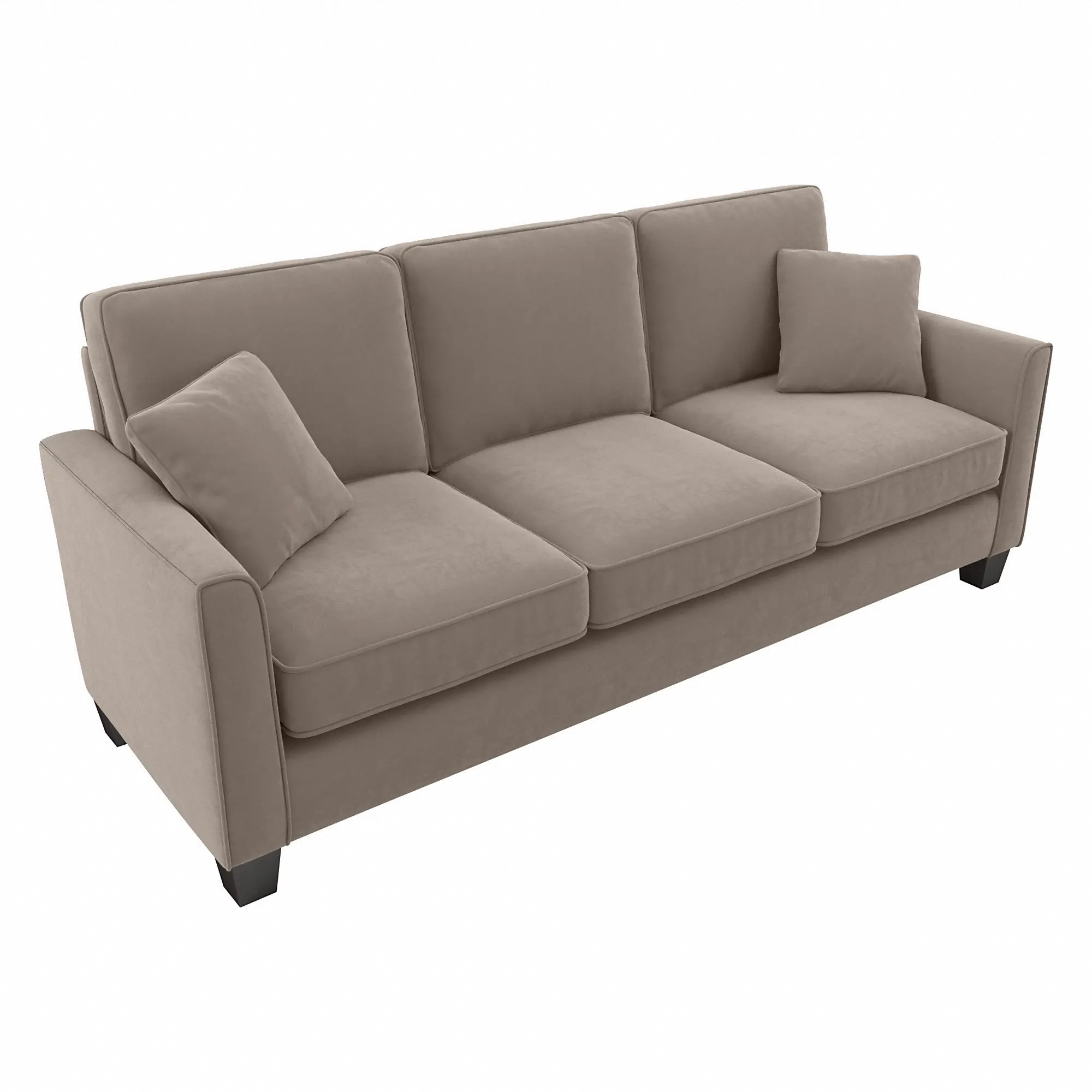 Flare Tan Microsuede Sofa - Bush Furniture