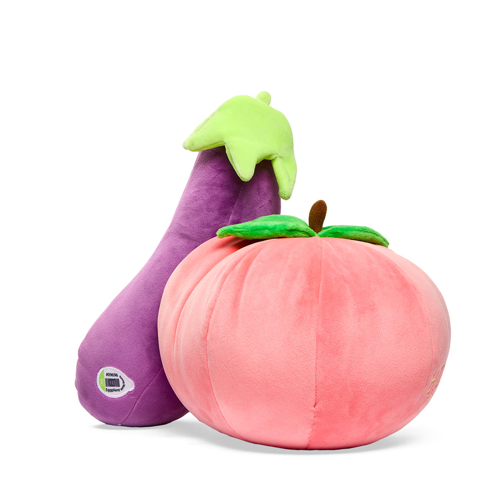 Yummy World Earnest Eggplant & Georgia Peach Plush 2-Pack