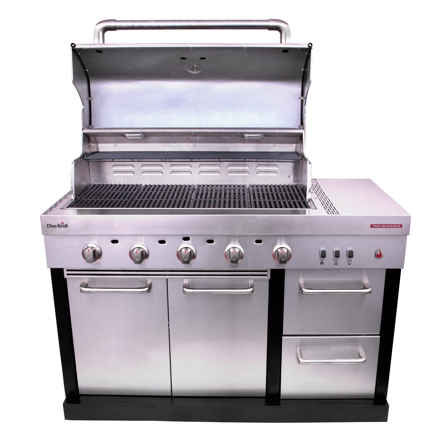 Char-Broil Medallion Series Modular Outdoor Kitchen Amplifire 5-Burner Propane Gas Grill