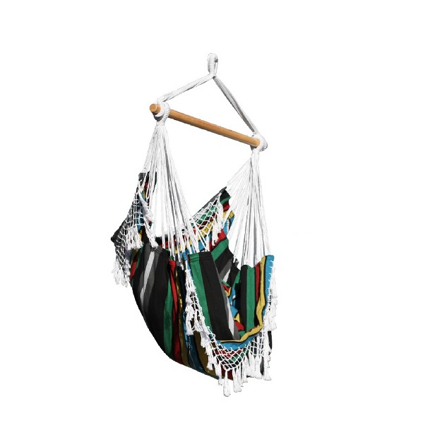 The Hamptons Collection 72 Multi color Brazilian Style Hammock Chair With A Hanging Bar