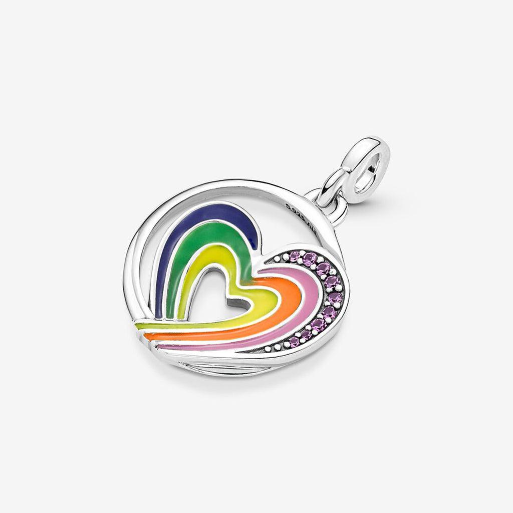 PANDORA  Pandora ME Rainbow Heart of Freedom Medallion